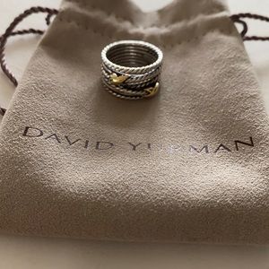 David Yurman double x cross over ring!